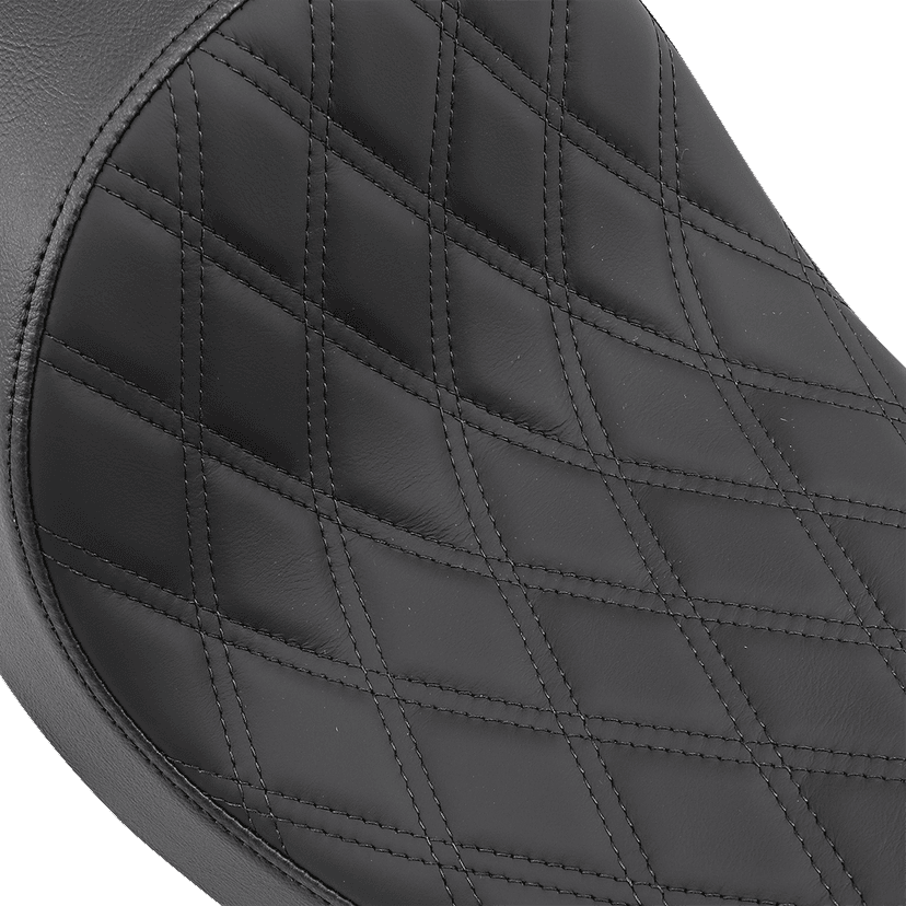 DRAG SPECIALTIES SEATS 0803-0543 3/4 Solo Seat - Low - Diamond Stitch - FXD/FLD '06-'17 — image 2 of 3