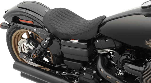 DRAG SPECIALTIES SEATS 0803-0547 Low Solo Seat - Diamond Stitch - FXD/FLD '06-'17 — image 3 of 3