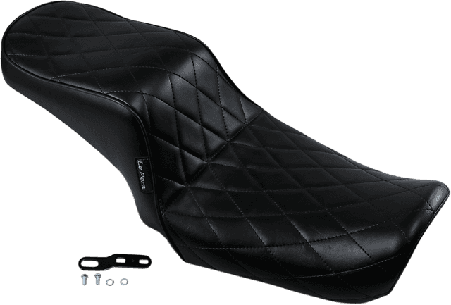 LE PERA 0803-0616 Cherokee Seat - Diamond Pleated - Black - FL/FX '06-'17 — image 2 of 3