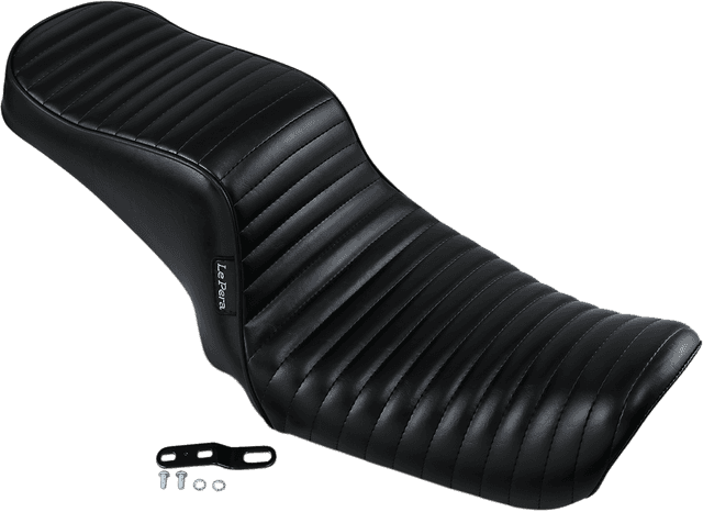 LE PERA 0803-0617 Cherokee Seat - Pleated - Black - FL/FX '06-'17 — image 2 of 3
