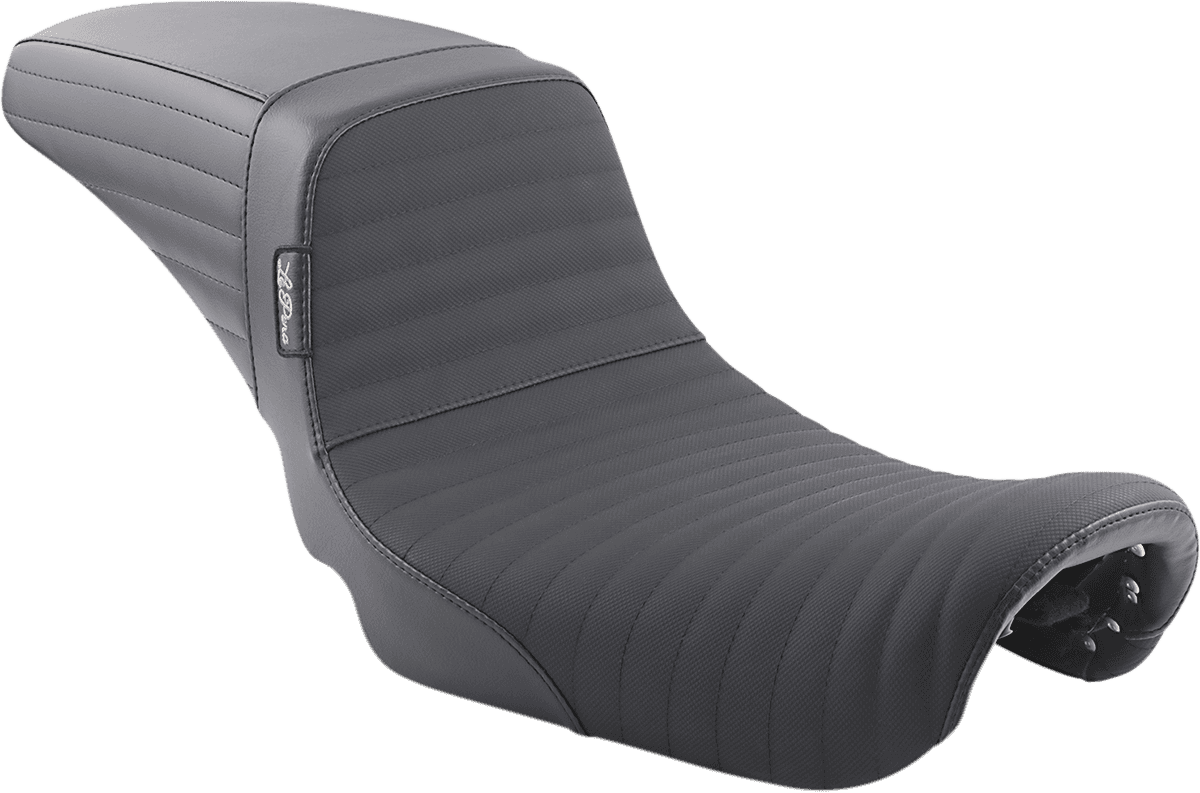 LE PERA 0803-0628 Kickflip Daddy Long Legs Seat - Pleated w/ Gripp Tape - Black - FX '06-'17