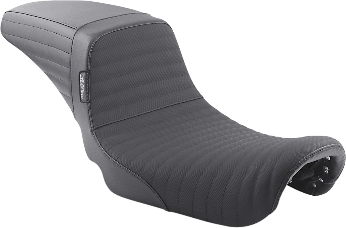 LE PERA 0803-0628 Kickflip Daddy Long Legs Seat - Pleated w/ Gripp Tape - Black - FX '06-'17