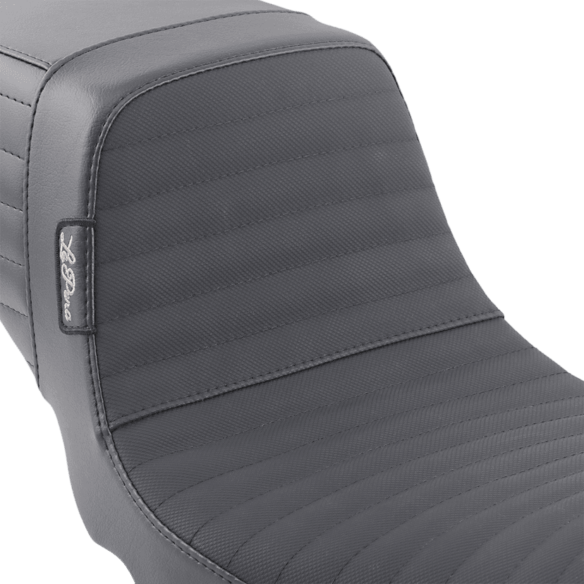 LE PERA 0803-0628 Kickflip Daddy Long Legs Seat - Pleated w/ Gripp Tape - Black - FX '06-'17 — image 4 of 4