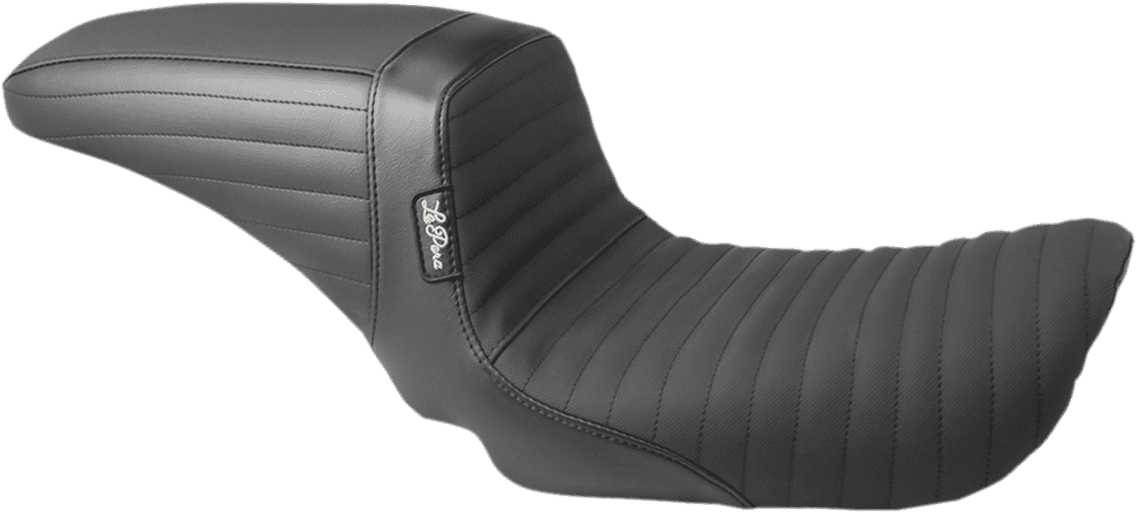 LE PERA 0803-0641 Kickflip Seat - Pleated w/ Gripp Tape - Black - FXD '04-'05