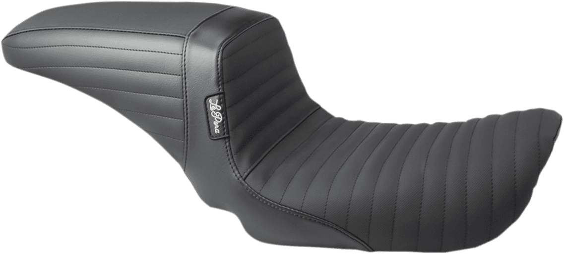 LE PERA 0803-0641 Kickflip Seat - Pleated w/ Gripp Tape - Black - FXD '04-'05