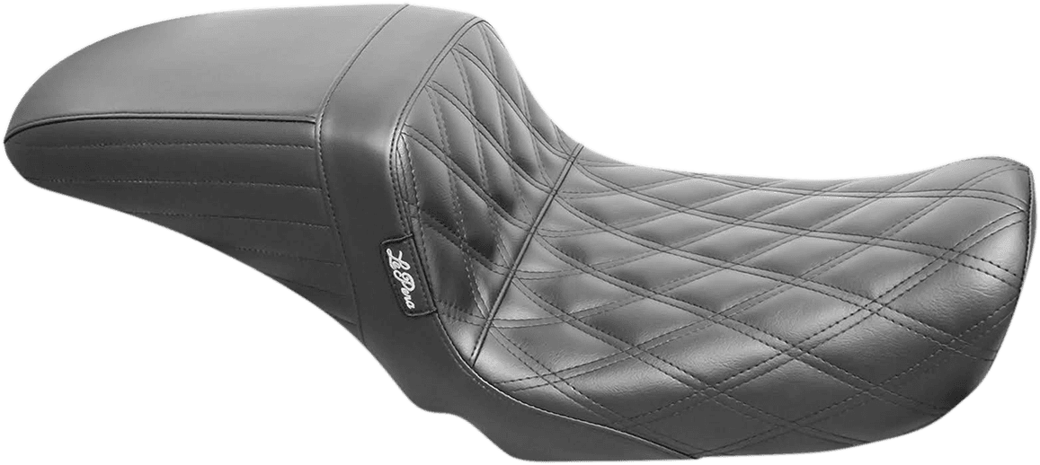 LE PERA 0803-0645 Kickflip Seat - Double Diamond - Black - FXD '06-'17