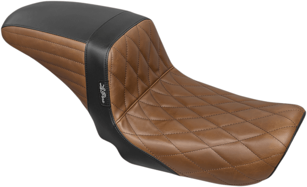 LE PERA 0803-0648 Kickflip Seat - Diamond - Black/Brown - FXD '06-'17