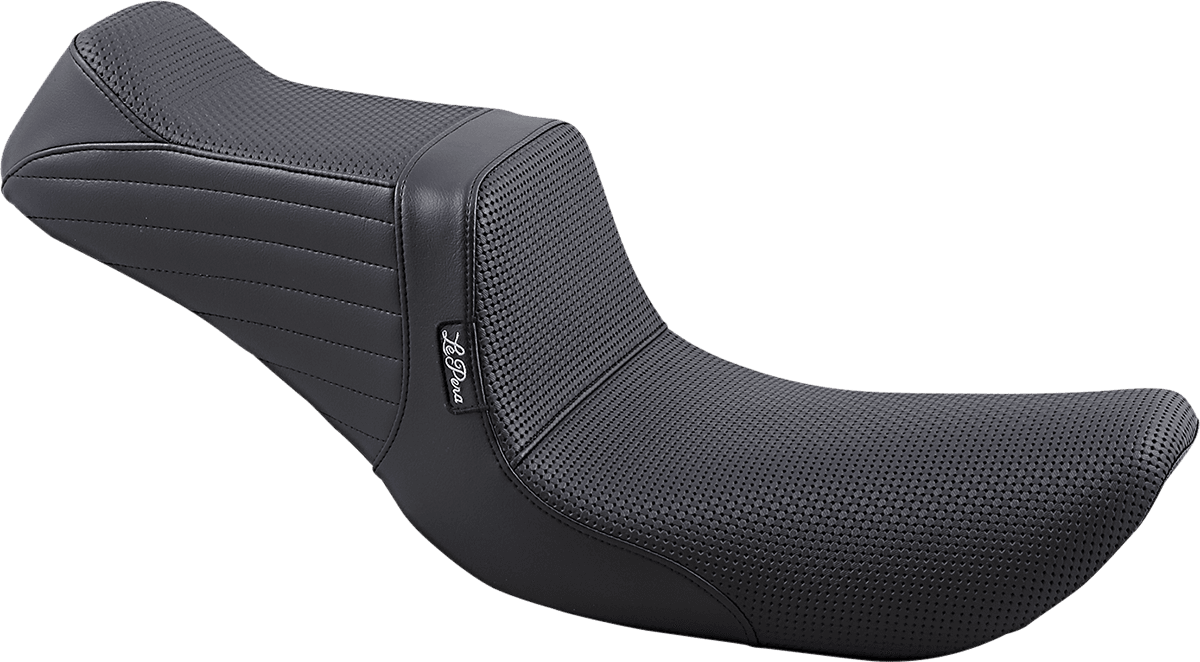 LE PERA 0803-0686 Tailwhip Seat - Basketweave - Black - FXD '96-'03