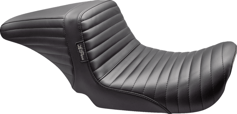 LE PERA 0803-0703 Kickflip Up Front Seat - Pleated - Black - Dyna '06-'17