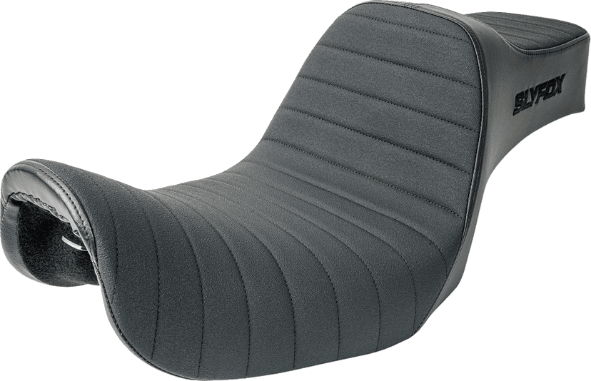 SLYFOX 08030759 Highnoon Seat - Vinyl - Classic Stitch - Black Logo - FXD '96-'03