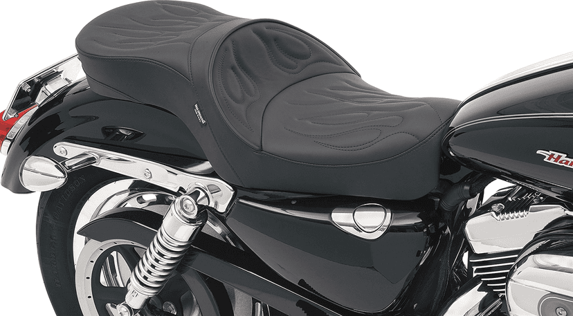 DRAG SPECIALTIES SEATS 0804-0260 Low Profile Seat - Flame Stitched - XL '04-'22 — image 3 of 3