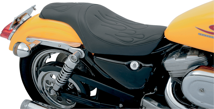 DRAG SPECIALTIES SEATS 0804-0385 Predator Seat - Flame Stitched - XL '82-'03