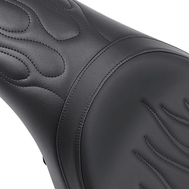 DRAG SPECIALTIES SEATS 0804-0399 Predator Seat - Flame Stitched - XL '04-'22 — image 2 of 3
