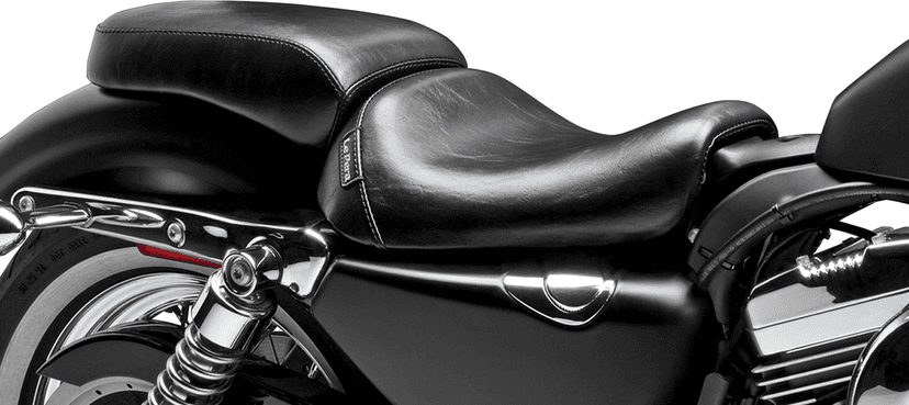 LE PERA 0804-0514 Bare Bones Pillion Pad - Smooth - Black - XL '04-'22 — image 4 of 4