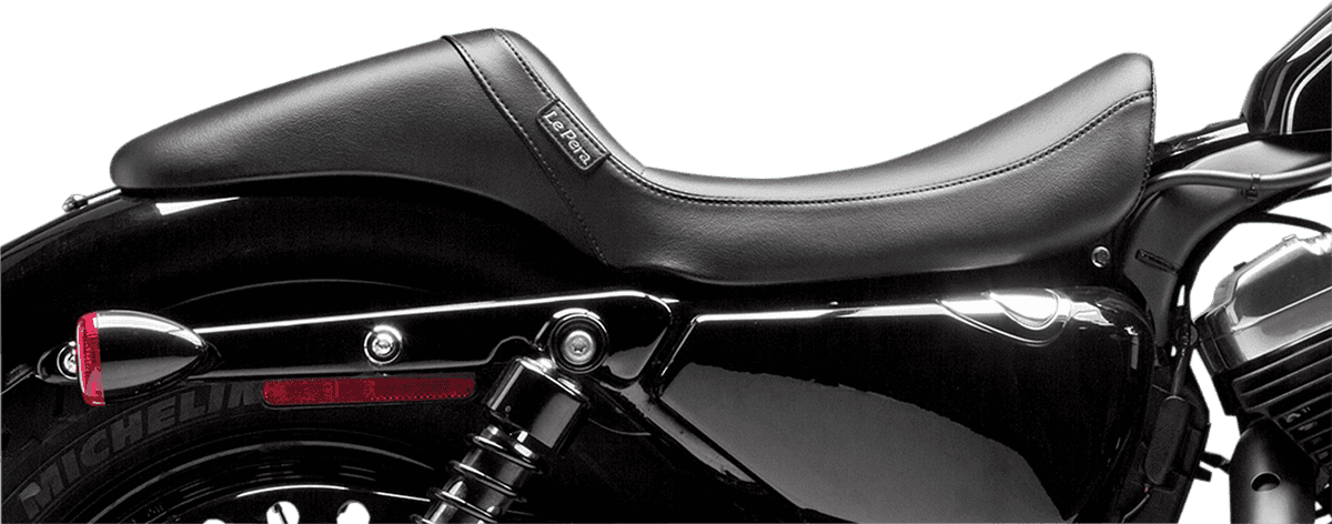 LE PERA 0804-0589 Daytona Sport Daddy Long Legs Seat - Smooth - Black - XL '04-'22