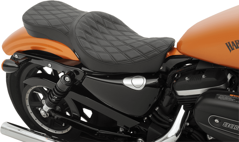 DRAG SPECIALTIES SEATS 0804-0605 Double Bucket Seat - Double Diamond Stitch - XL '10-'22 — image 3 of 3