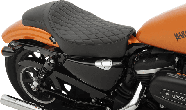 DRAG SPECIALTIES SEATS 0804-0611 Extended Predator Seat - Diamond stitch - XL '04-'22 — image 3 of 3