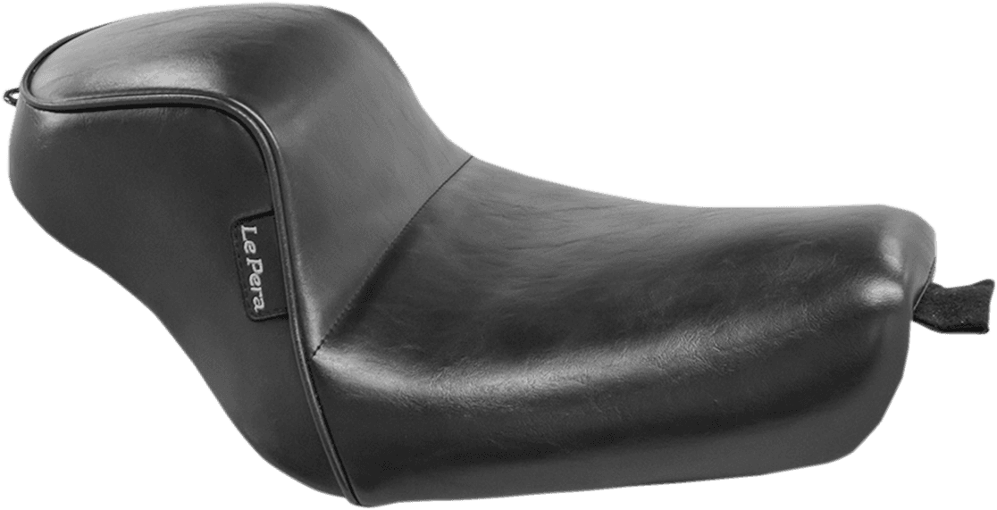 LE PERA 0804-0695 Sprocket Solo Seat - Smooth - Black - XL '04-'23