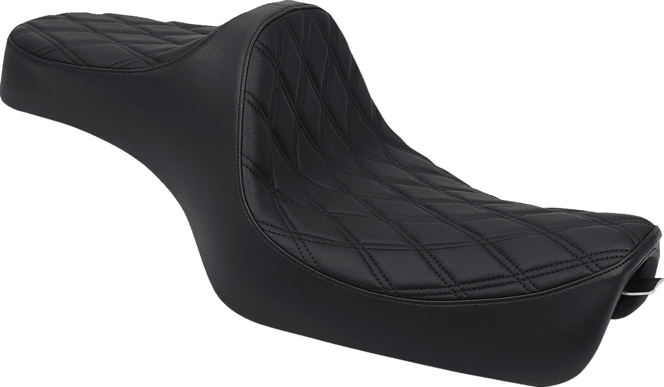 DRAG SPECIALTIES SEATS 0804-0729 Predator III Seat - Double Diamond - Black Stitching - 'XL 04-'22