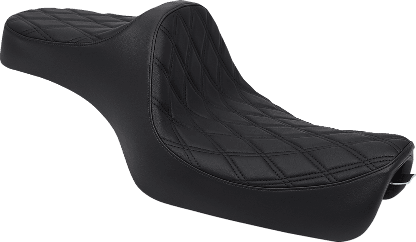DRAG SPECIALTIES SEATS 0804-0729 Predator III Seat - Double Diamond - Black Stitching - 'XL 04-'22 — image 1 of 3