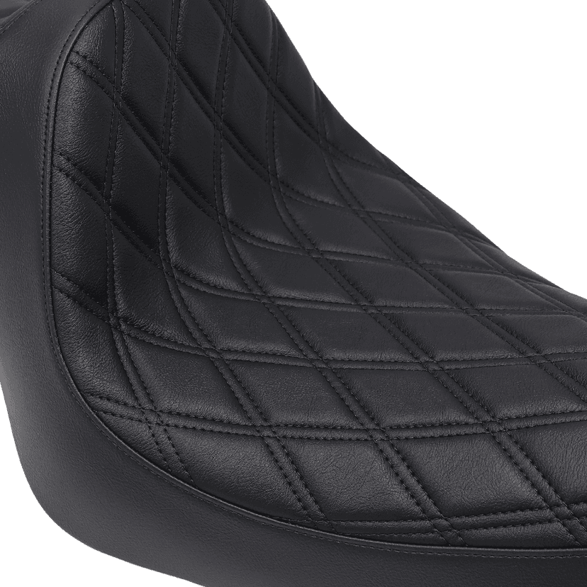 DRAG SPECIALTIES SEATS 0804-0729 Predator III Seat - Double Diamond - Black Stitching - 'XL 04-'22 — image 2 of 3