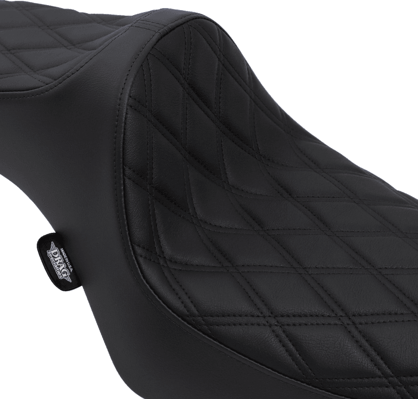 DRAG SPECIALTIES SEATS 0804-0732 Predator III Seat - Double Diamond - Black Stitching - XL '82-'03 — image 2 of 2