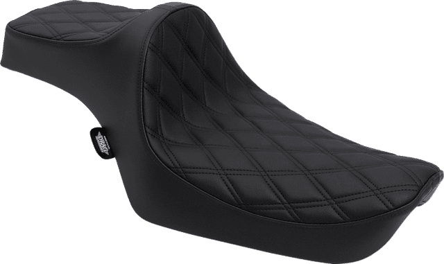 DRAG SPECIALTIES SEATS 0804-0732 Predator III Seat - Double Diamond - Black Stitching - XL '82-'03 — image 1 of 2