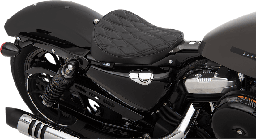 DRAG SPECIALTIES SEATS 0804-0739 Bobber Solo Seat - Double Diamond - XL '10-'22 — image 2 of 2