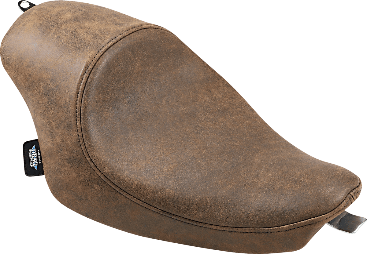 DRAG SPECIALTIES SEATS 0804-0747 3/4 Solo Seat - Brown - Distressed - XL '04-'22