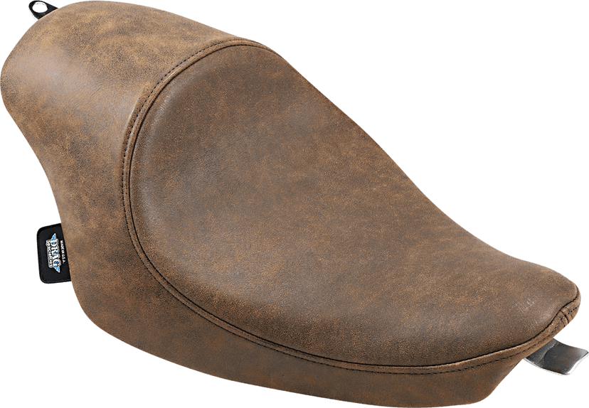 DRAG SPECIALTIES SEATS 0804-0747 3/4 Solo Seat - Brown - Distressed - XL '04-'22 — image 1 of 4