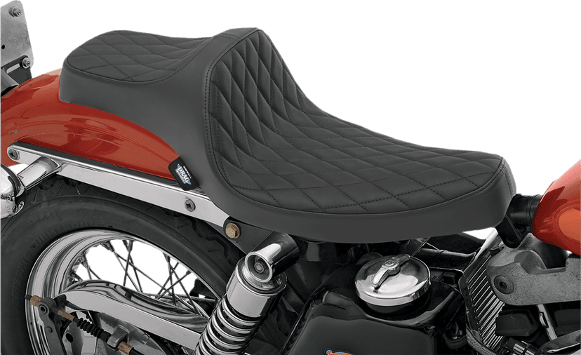 DRAG SPECIALTIES SEATS 0804-0758 Predator III Seat - Diamond Stich w/ Black Thread - XL '57-'78 — image 3 of 3