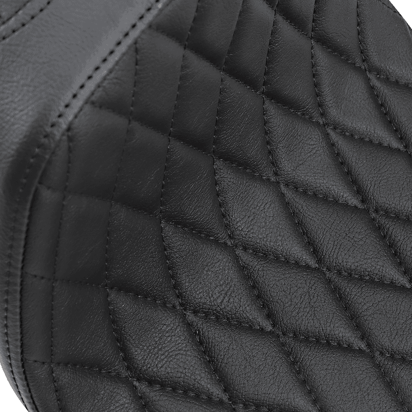 DRAG SPECIALTIES SEATS 0804-0758 Predator III Seat - Diamond Stich w/ Black Thread - XL '57-'78 — image 2 of 3