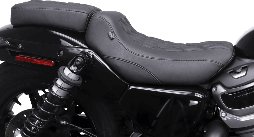 MUSTANG 0804-0835 Tripper™ Passenger Seat - Double Diamond - Black Stitching - Nightster '22-'25 — image 2 of 4