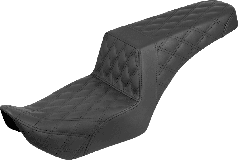 SADDLEMEN 0804-0847 Step-Up Seat - Full Lattice Stitch - Nightster '22-'25
