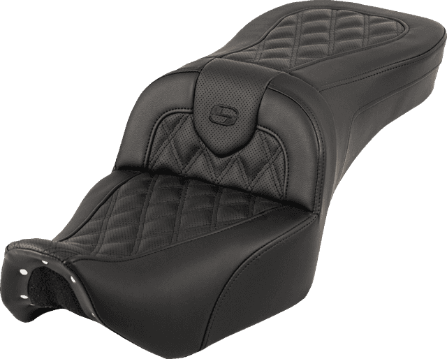 SADDLEMEN 0804-0851 RoadSofa™ Seat - without Backrest - Lattice Stitch - RH975 '22-'25