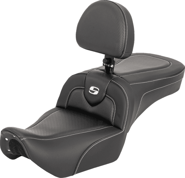 SADDLEMEN 0804-0854 RoadSofa™ Seat - with Backrest - Carbon Fiber - RH975 '22-'25