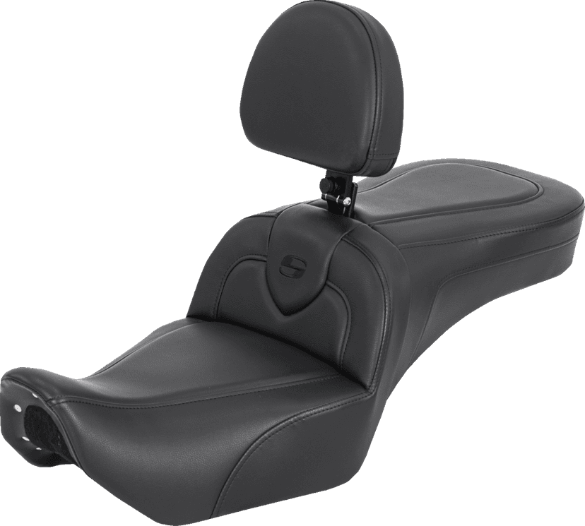 SADDLEMEN 0804-0856 RoadSofa™ Seat - with Backrest - Black - RH975 '22-'25
