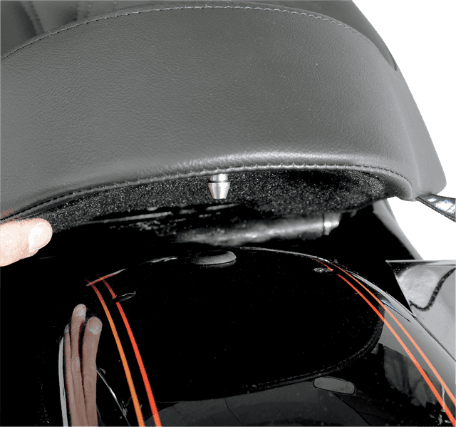 DRAG SPECIALTIES SEATS 0805-0067 EZ Mount Solo Seat - Smooth FXR — image 6 of 9