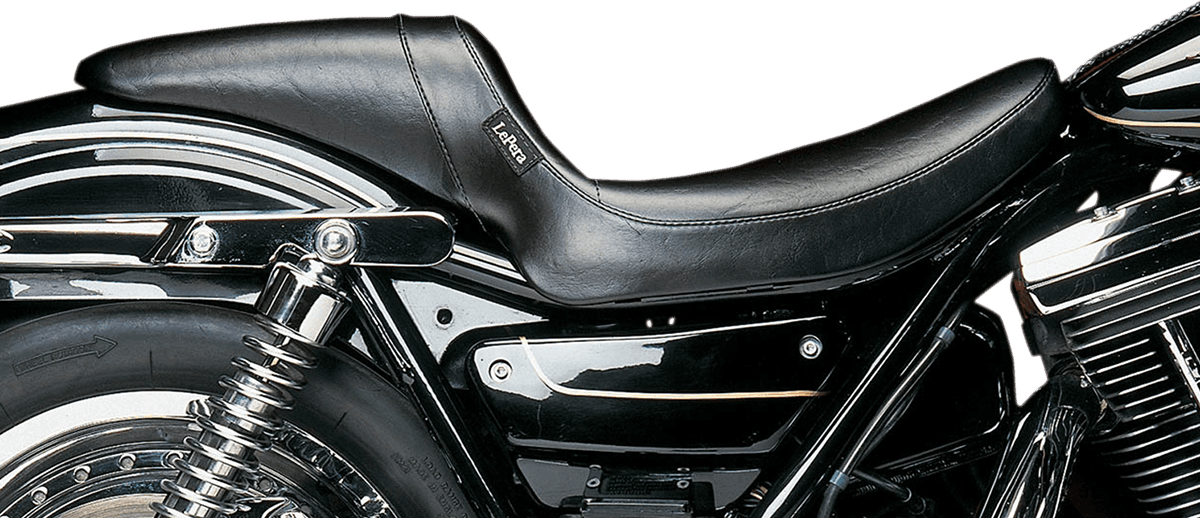 LE PERA 0805-0111 Daytona Sport Seat - Smooth - Black - FXR '82-'00