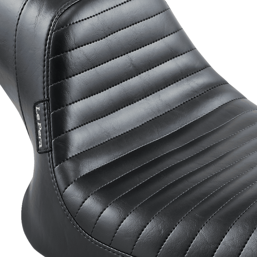 LE PERA 0805-0114 Daytona Sport Seat - Pleated - Black - FXR '82-'00 — image 3 of 4