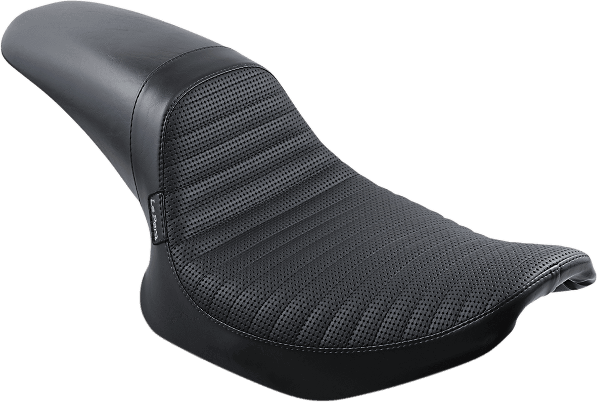 LE PERA 0805-0115 Daytona Sport Seat - Basketweave/Pleated - Black - FXR '82-'00