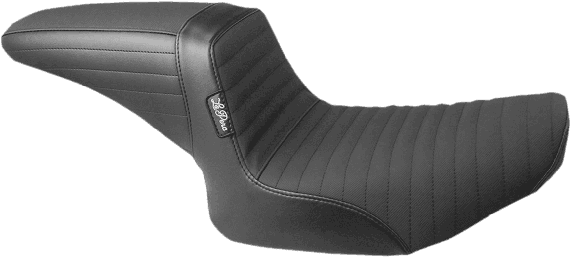 LE PERA 0805-0130 Kickflip Seat - Pleated w/ Gripp Tape - Black - FXR '82-'94