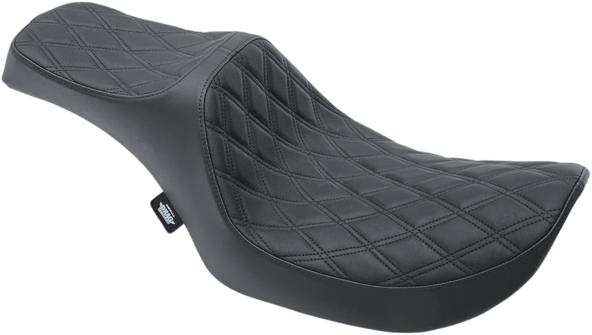 DRAG SPECIALTIES SEATS 0805-0135 Predator III Seat - Double Diamond - Black Stitching - FXR '82-'00