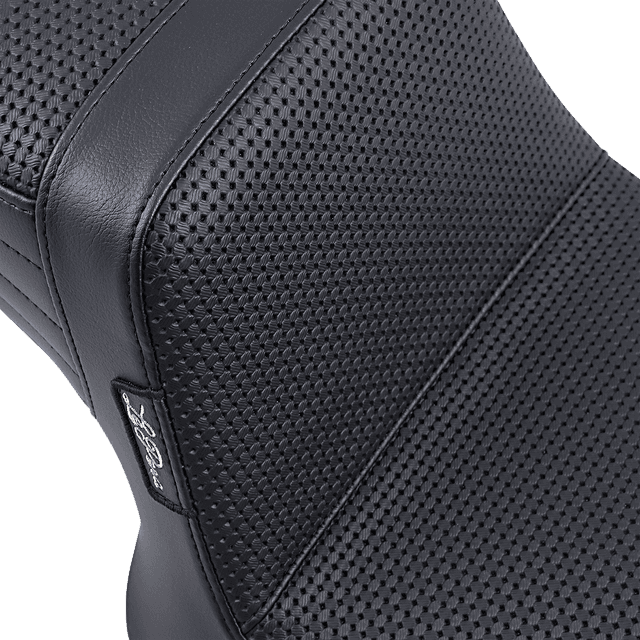 LE PERA 0805-0145 Tailwhip Seat - Basketweave - Black - FXR '82-'94 — image 2 of 2