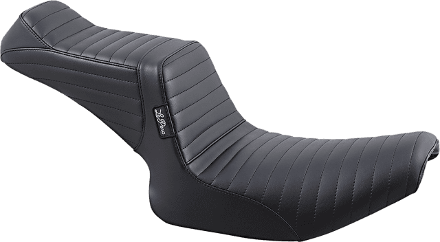 LE PERA 0805-0147 Tailwhip Seat - Pleated - Black - FXR '82-'94 — image 1 of 2
