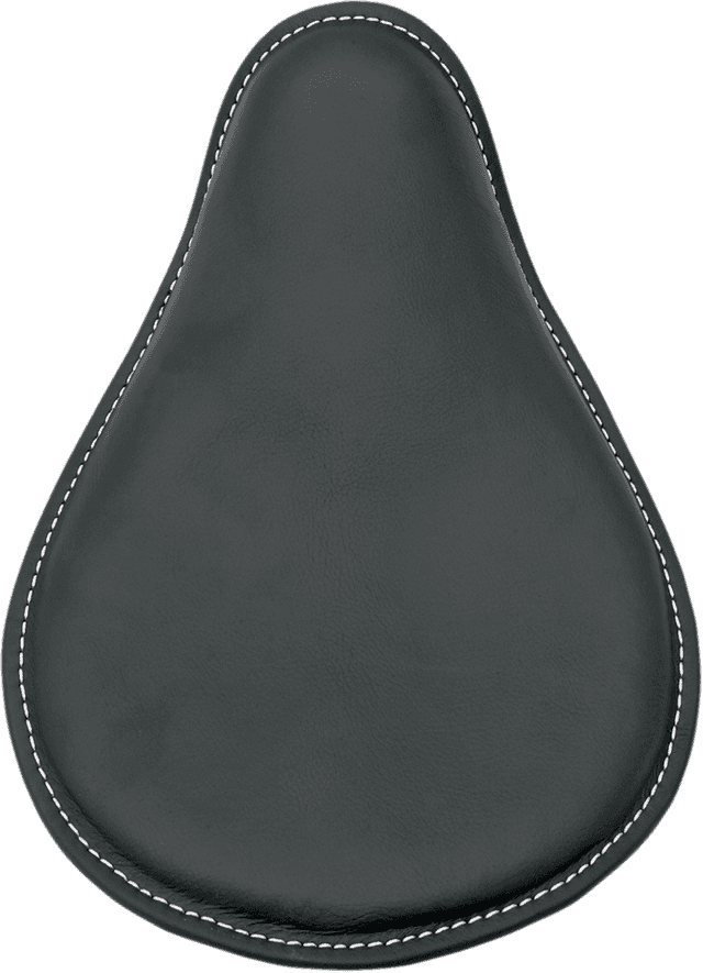 DRAG SPECIALTIES SEATS 0806-0028 Seat - Spring Solo - Low-Profile - Small - Black Leather/White Stitching — image 2 of 4
