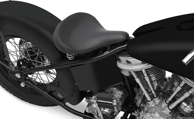 DRAG SPECIALTIES SEATS 0806-0047 Seat - Spring Solo - Large - Black Vinyl - Smooth — image 2 of 3