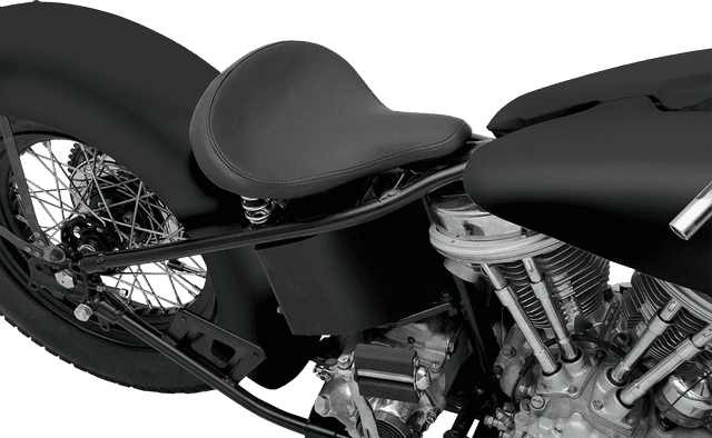 DRAG SPECIALTIES SEATS 0806-0052 Seat - Spring Solo - Large - Black Solar-Reflective Leather - Smooth — image 4 of 4