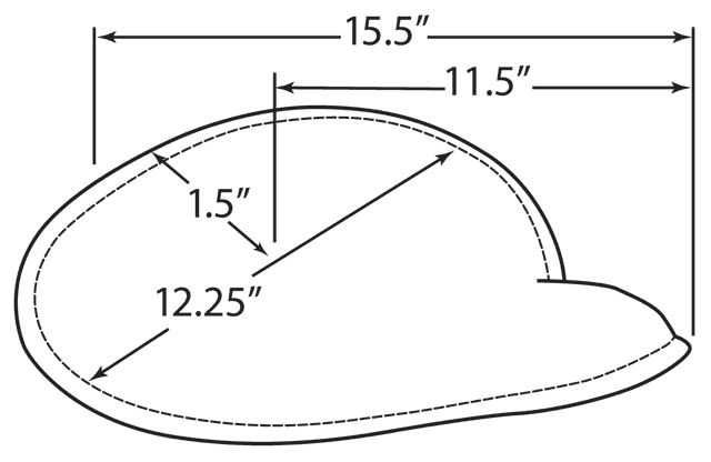 DRAG SPECIALTIES SEATS 0806-0055 Spring Solo Seat - Large - Low-Profile - Black w/ White Perimeter Stitch — image 4 of 4