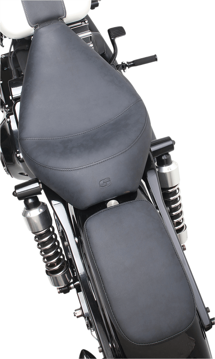 SADDLEMEN 0807-0180 Detachable Pillion Pad - Saddlehyde S3 - Brushed - 6" — image 3 of 4